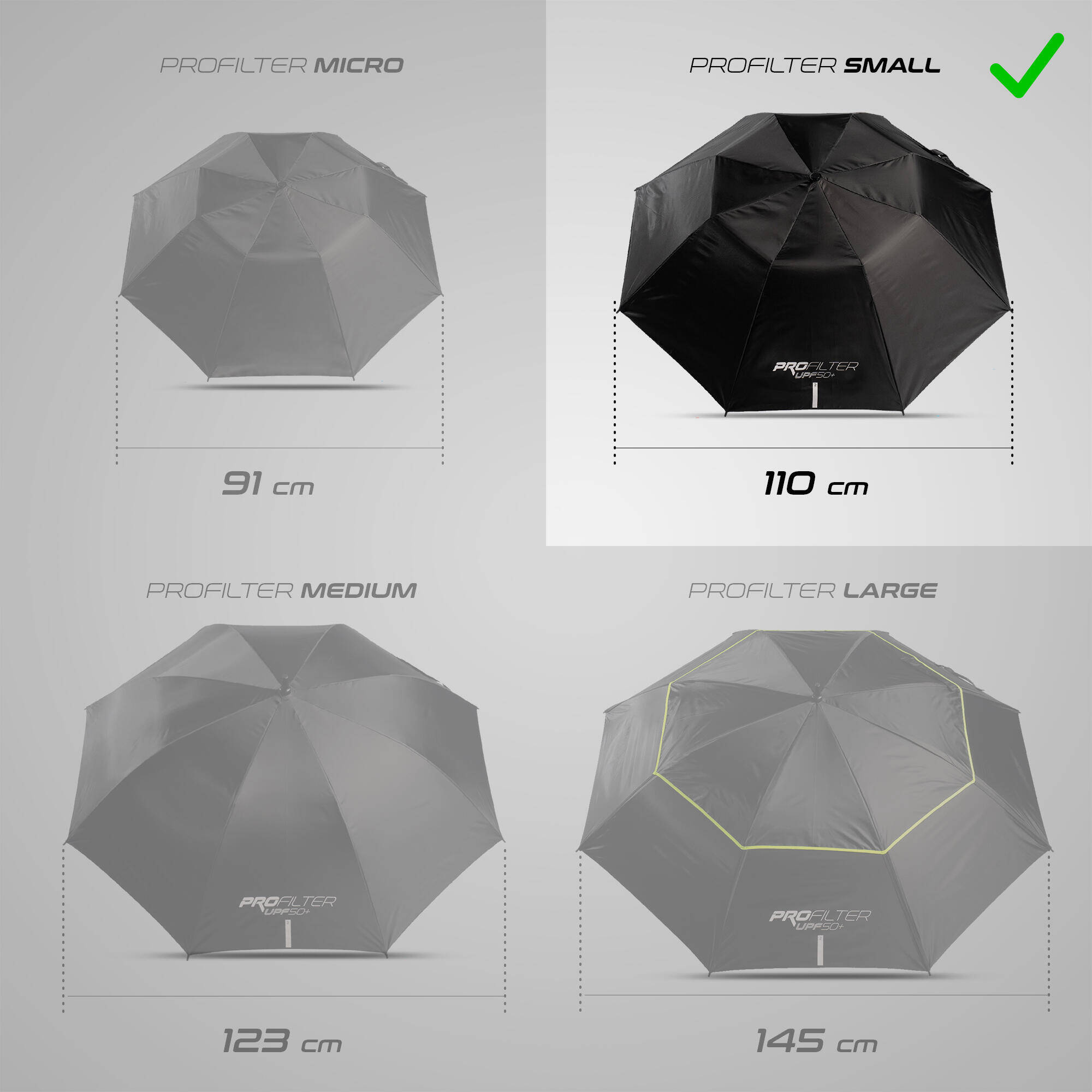 GOLF UMBRELLA SMALL ECO-DESIGNED - PROFILTER NAVY BLUE -  4
