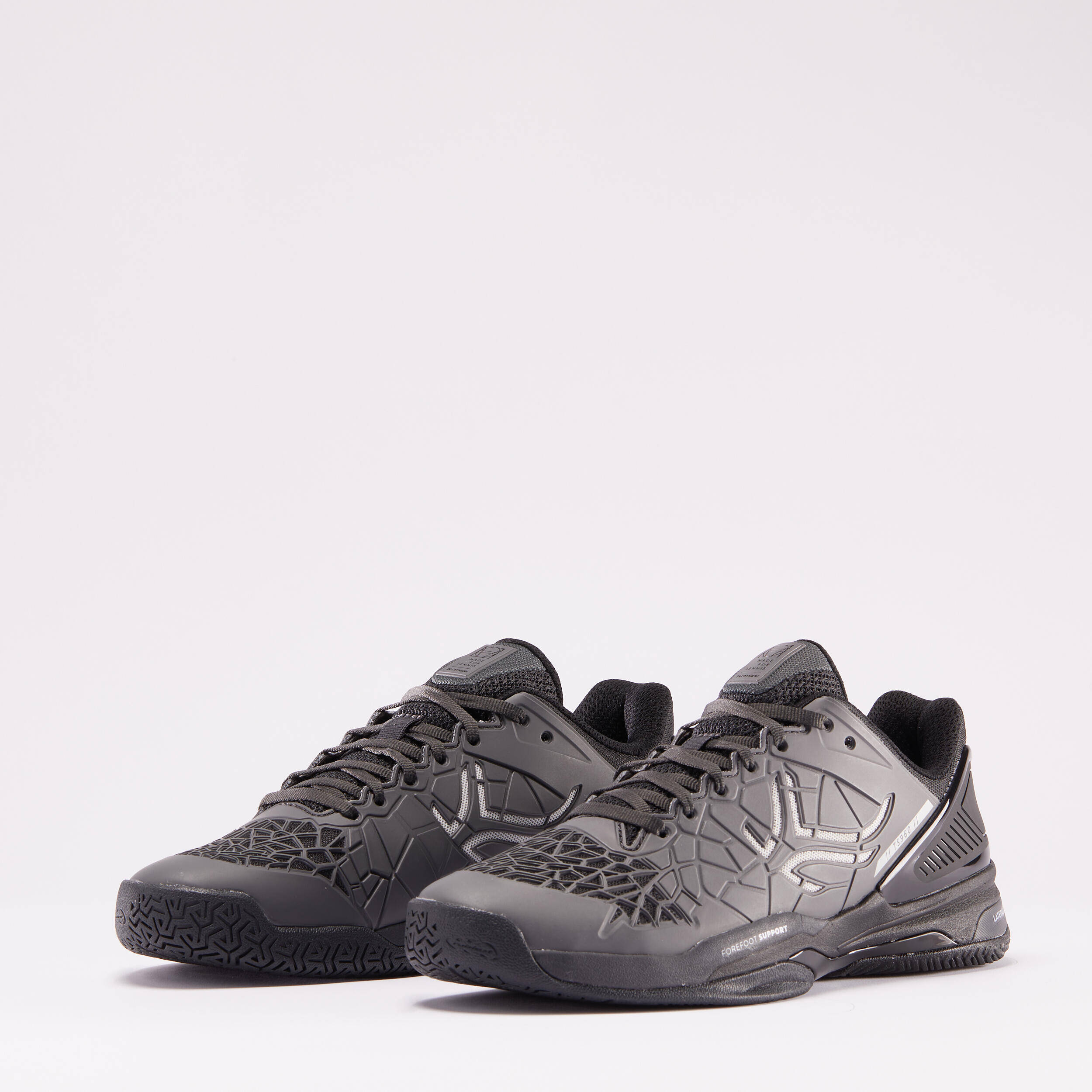 Men's Tennis Multicourt Shoes Strong Pro - Grey/Black -  4