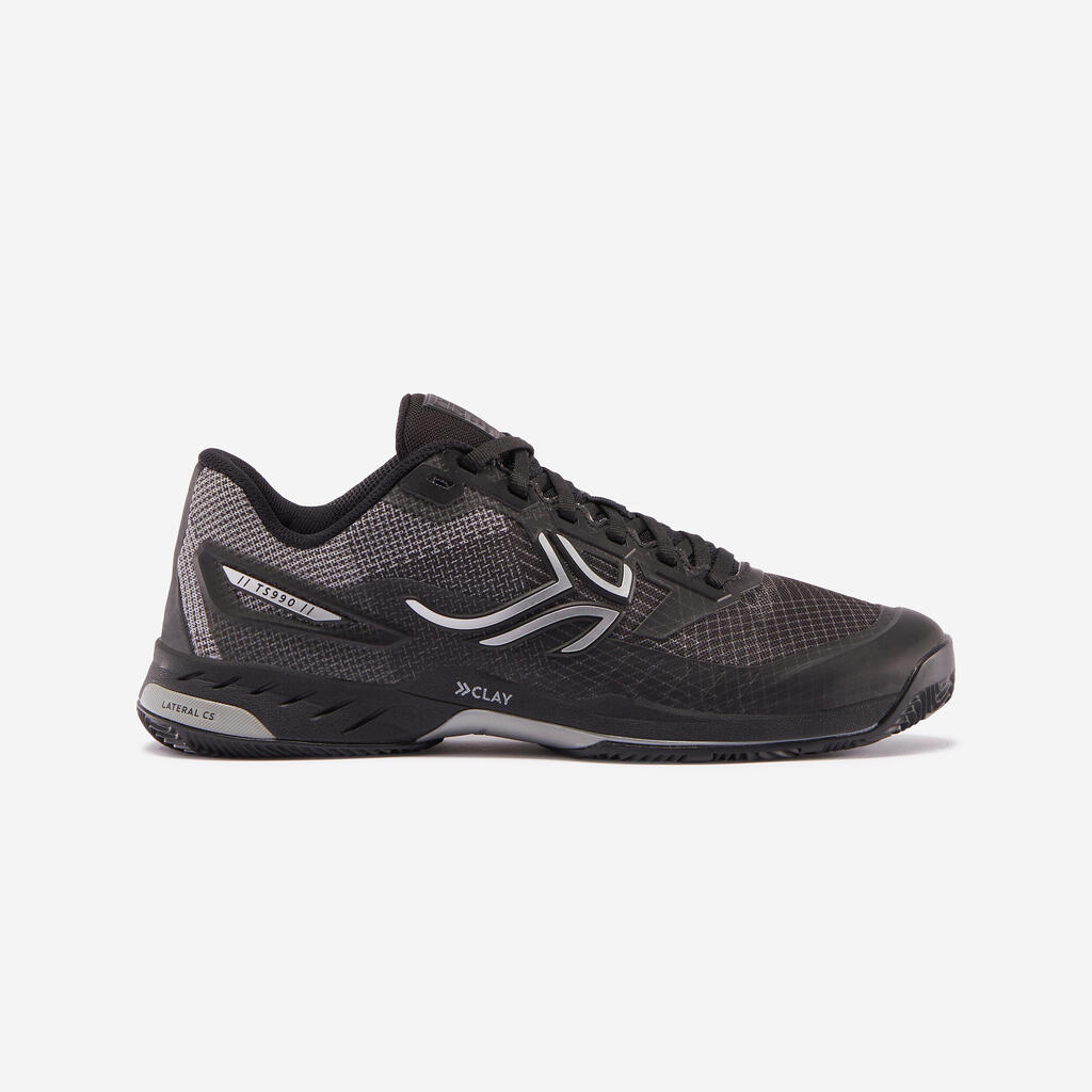 Men's Clay Court Tennis Shoes TS990 - Black