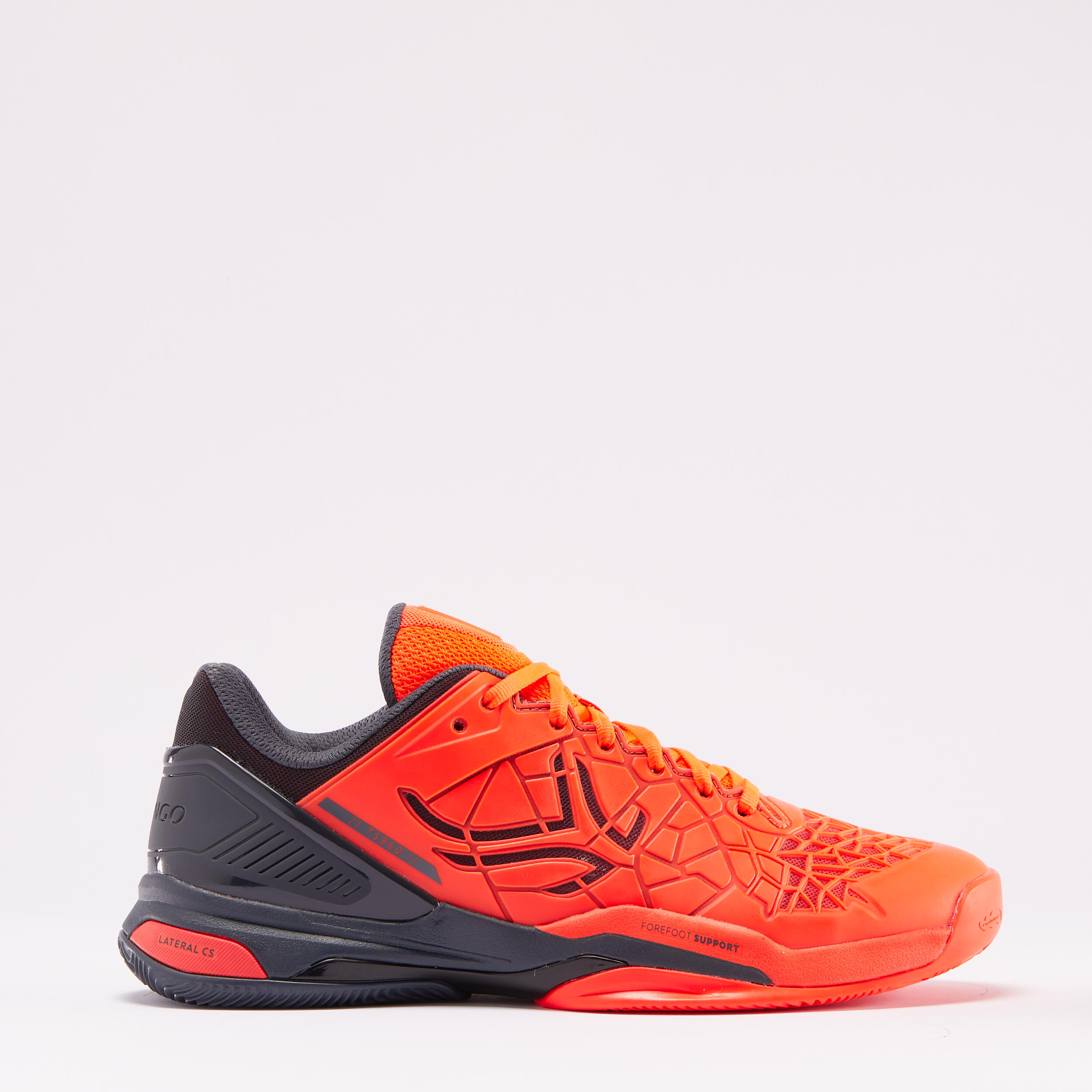 orange and white nike tennis shoes