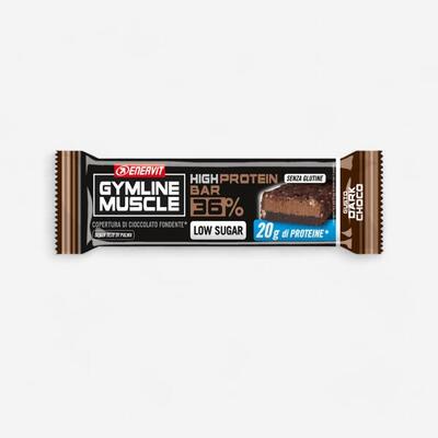 Barretta proteica Enervit Gymline Bar double chocolate fondente crunchy 55 g