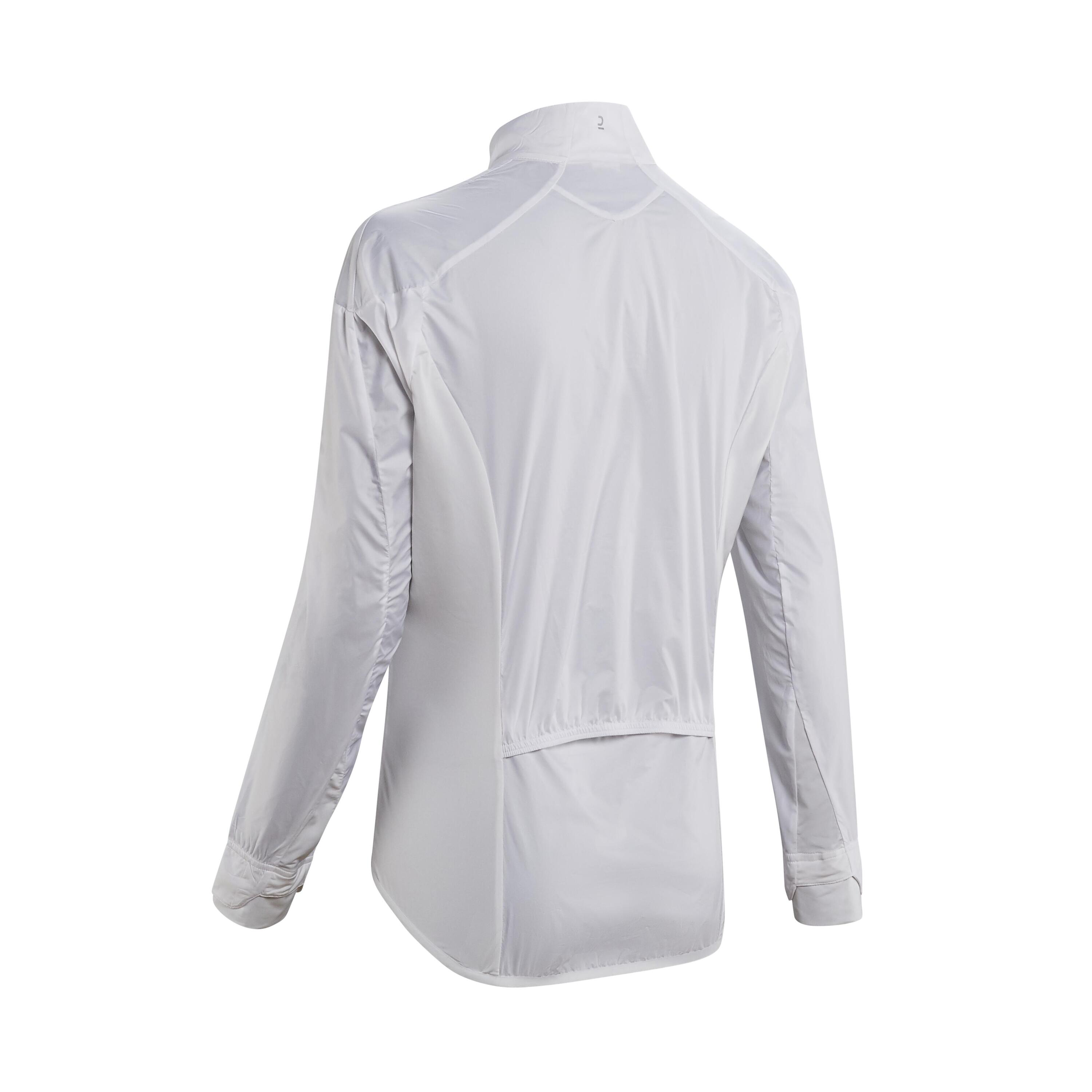Women's Cycling Windproof Jacket Ultralight - White 2/5