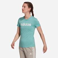 T-shirt fitness grön/vit Fitness - T-shirt W LIN T grön/vit ADIDAS - Linnen och T-shirts för fitness