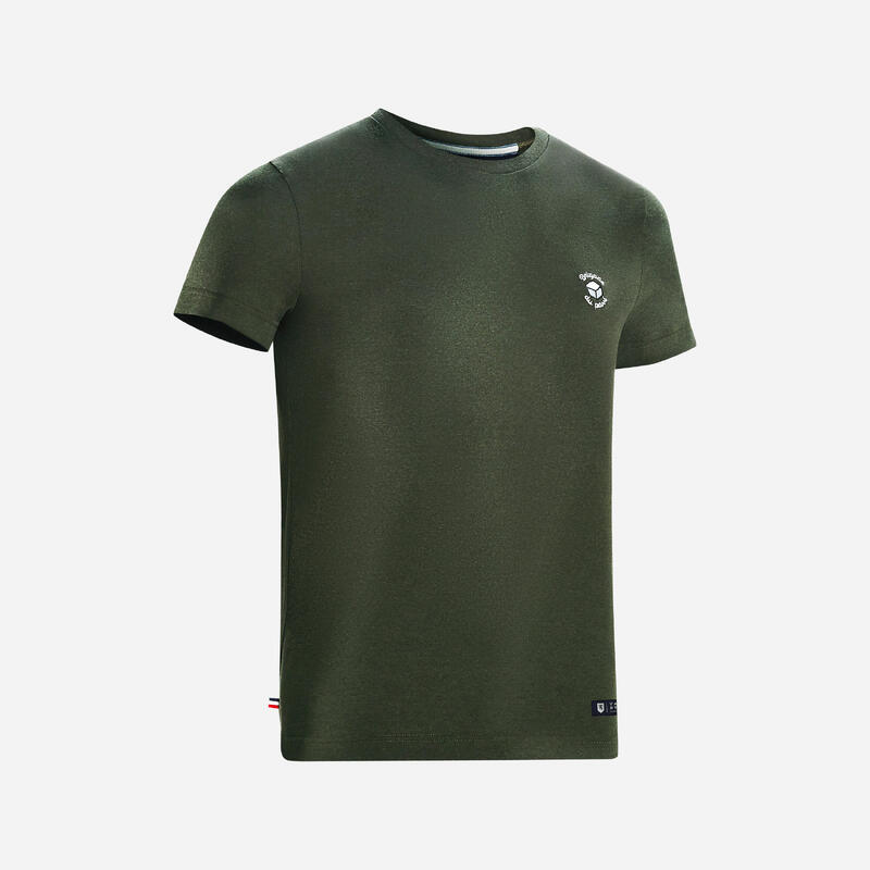 T-shirt ciclismo uomo Van Rysel Brigade du pavé verde militare