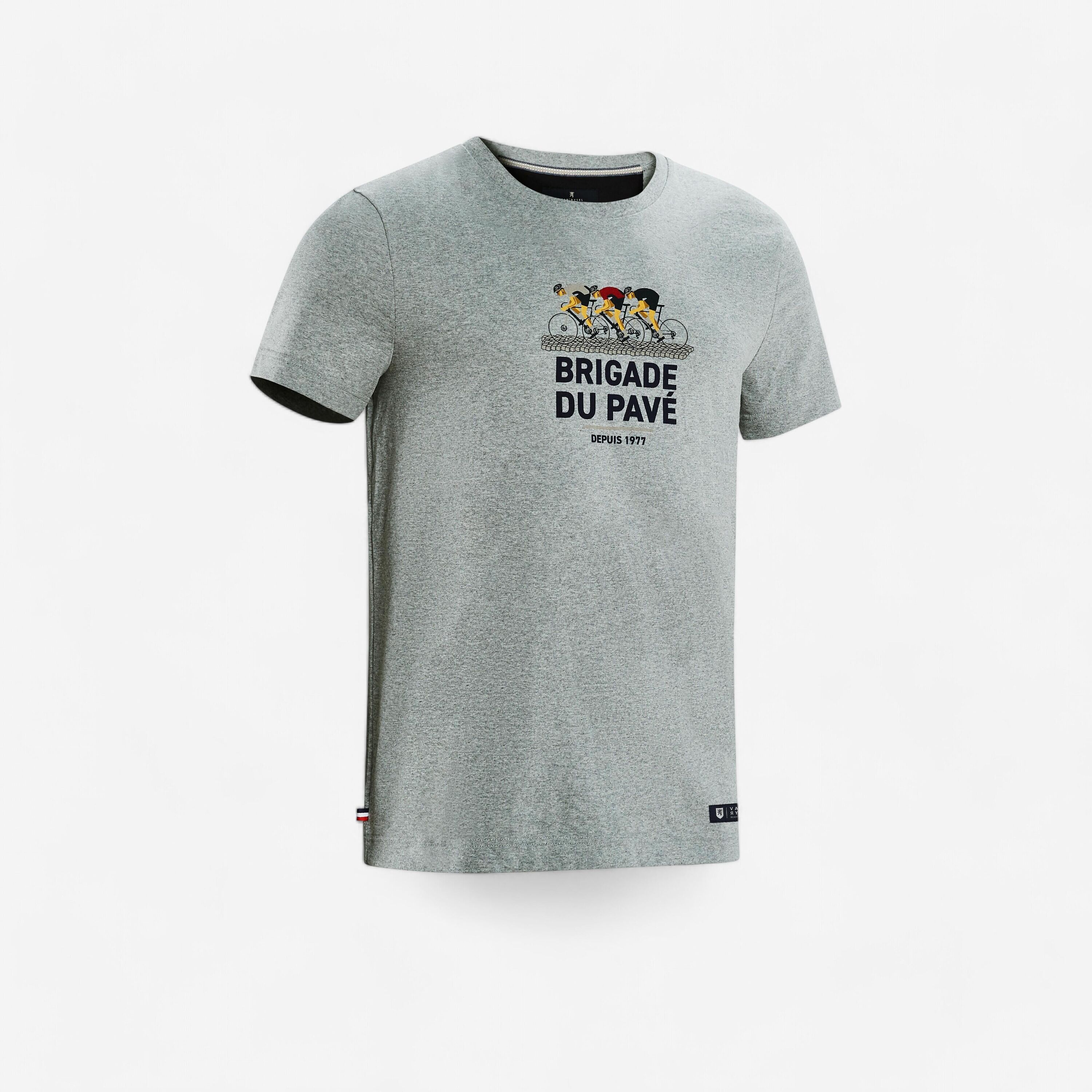 VAN RYSEL T-Shirt Made In France Brigade du Pavé - Grey