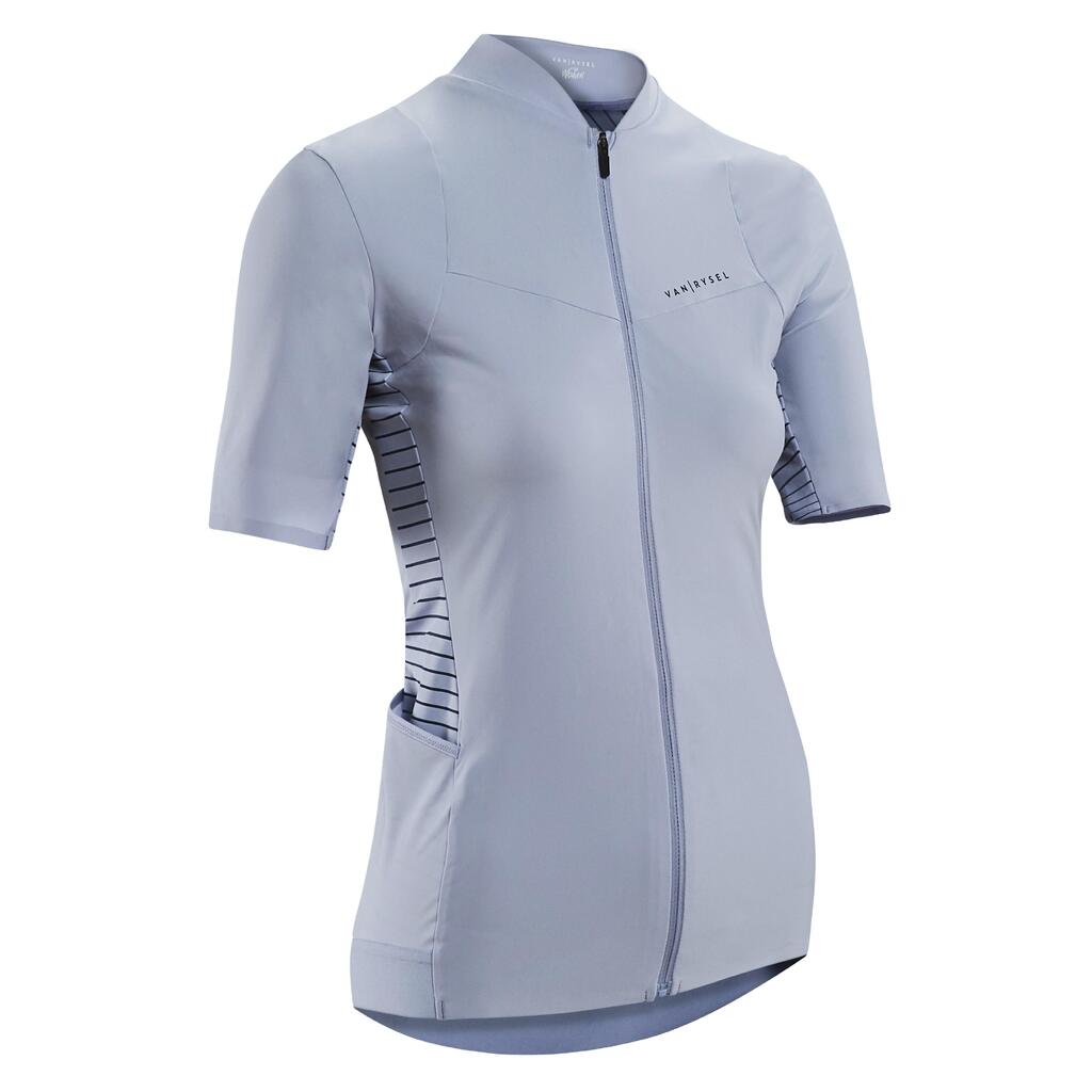 Women's short-sleeved cycling jersey racer - lavender