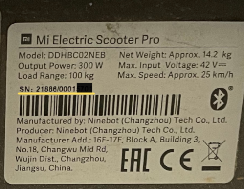 TROTTINETTE ELECTRIQUE XIAOMI