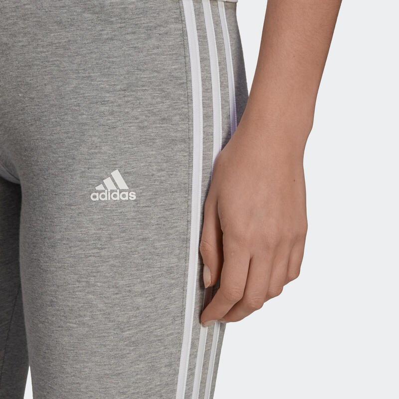 Dámské legíny Adidas melírované světle šedé