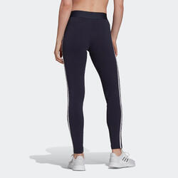 Leggings donna fitness Adidas 3 stripes cotone leggero blu ADIDAS |  DECATHLON