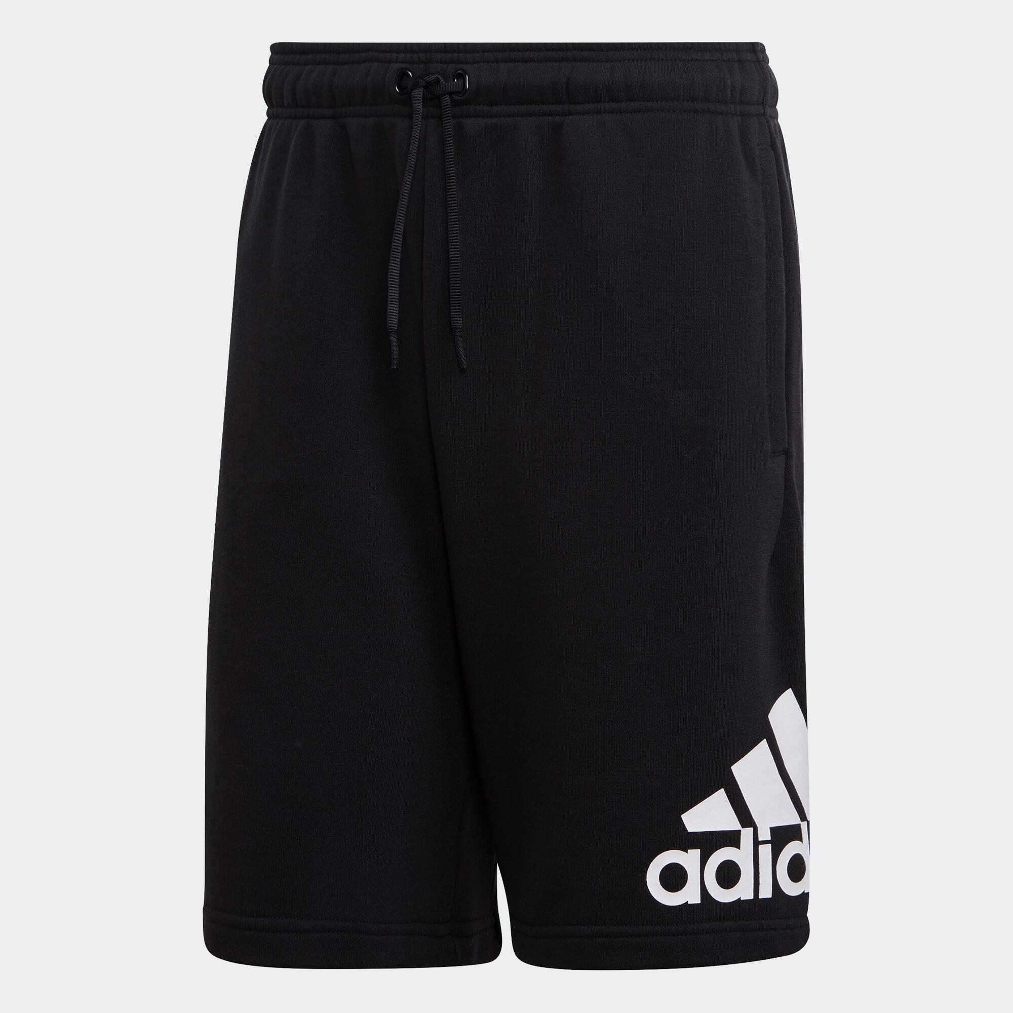 Pantalon scurt fitness din bumbac cu logo adidas Negru Bărbați decathlon.ro  Imbracaminte fitness barbati