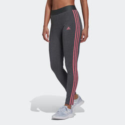 adidas 3 stripe leggings grey