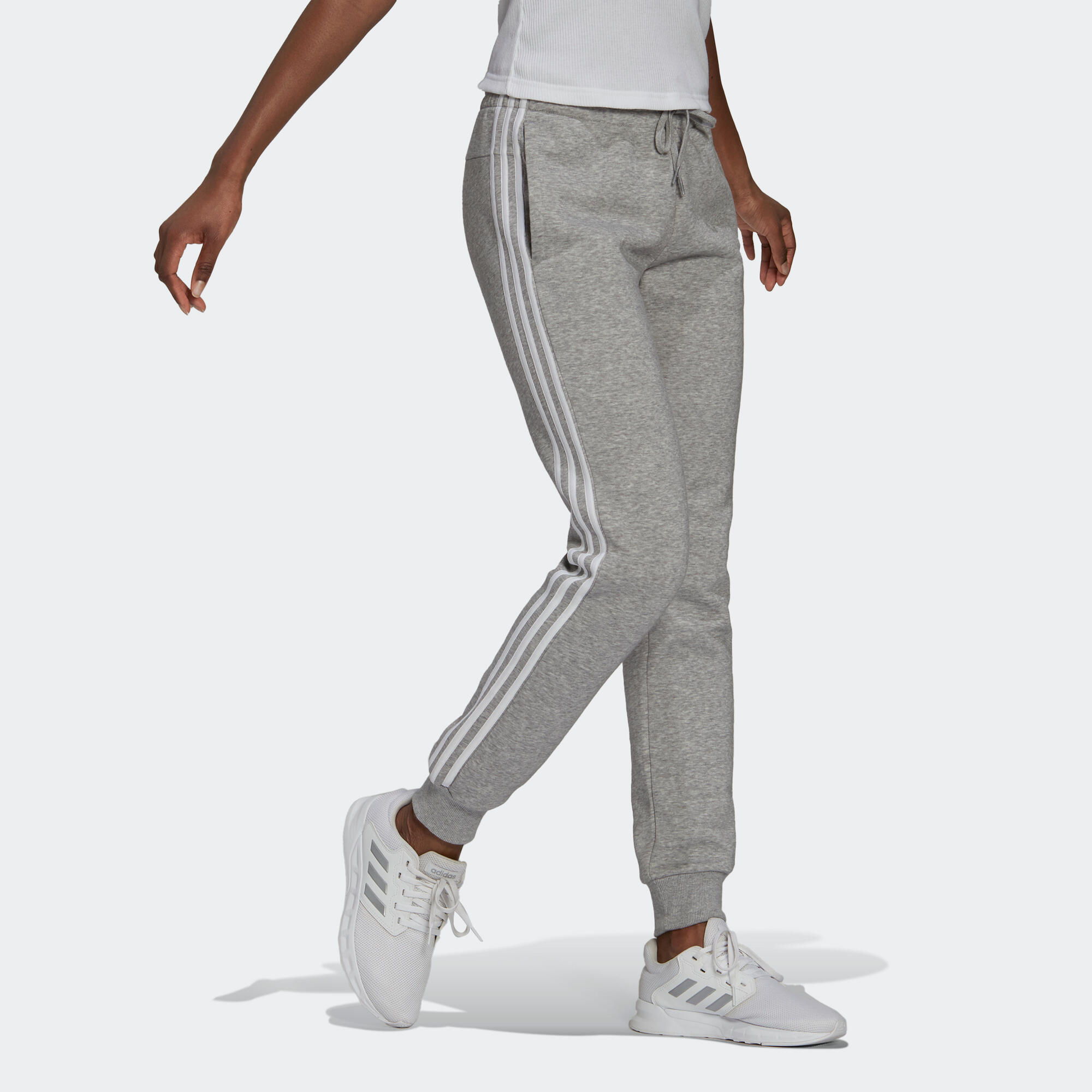 Womens grey adidas joggers hotsell