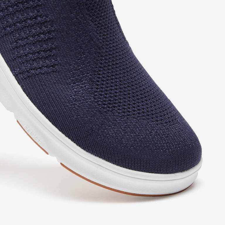 Slip-on Knit Men's Urban Walking Shoes - Blue