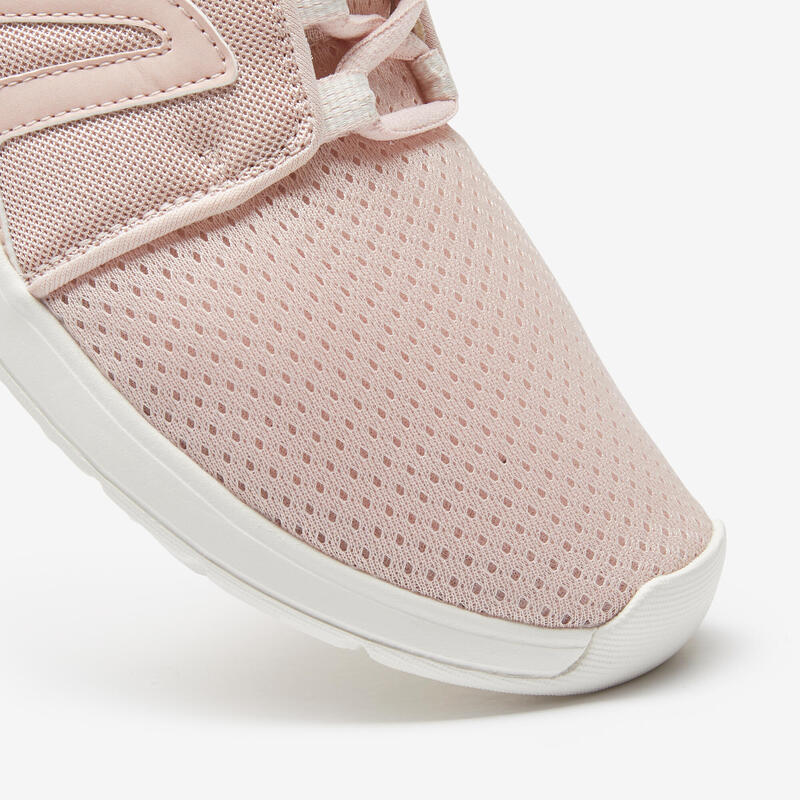 Damessneakers voor wandelen in de stad Soft 140 Mesh roze