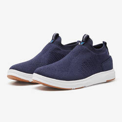 Slip-on Knit Men's Urban Walking Shoes - Blue