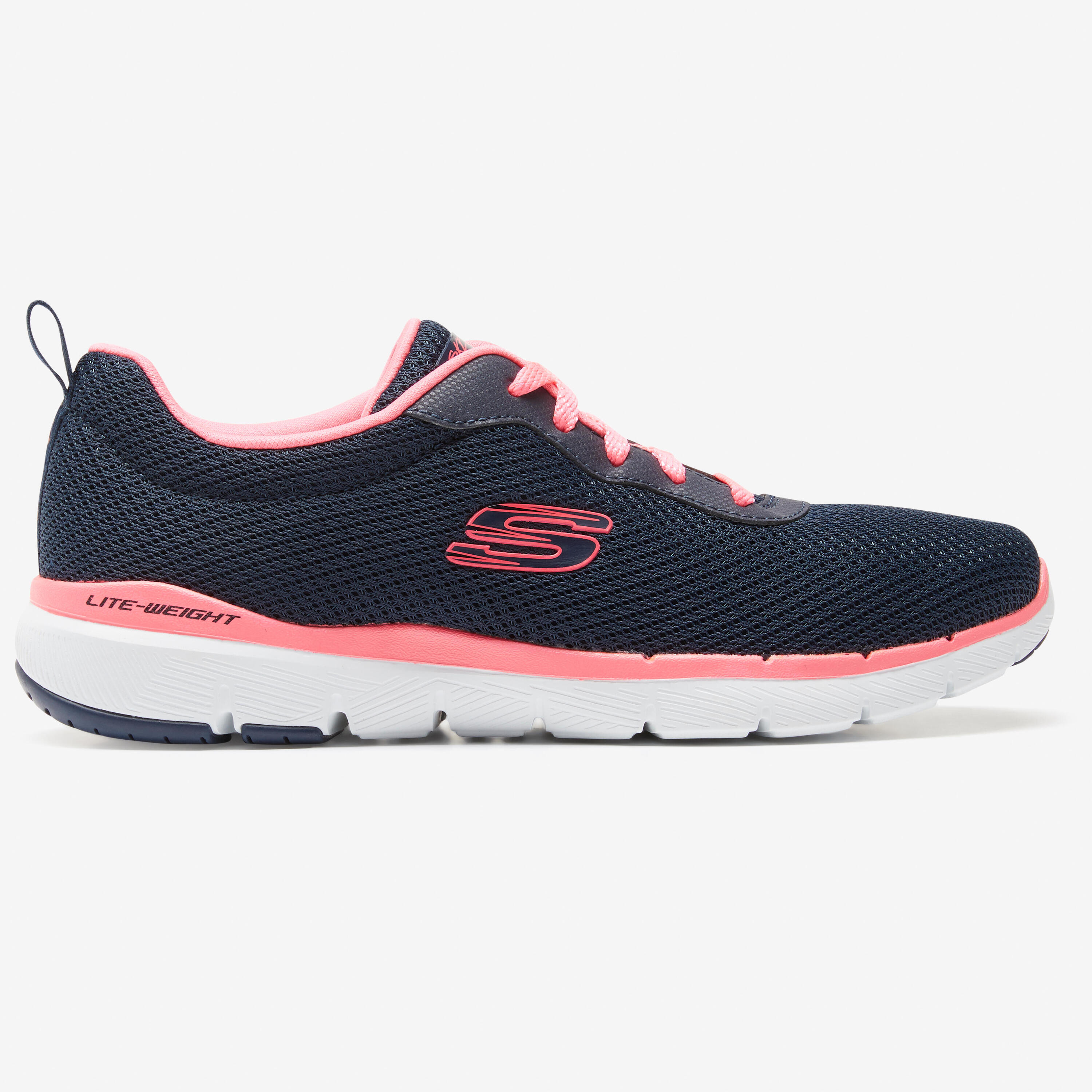 Flex Appeal Women's Fitness Walking Shoes - Blue/Pink 1/7