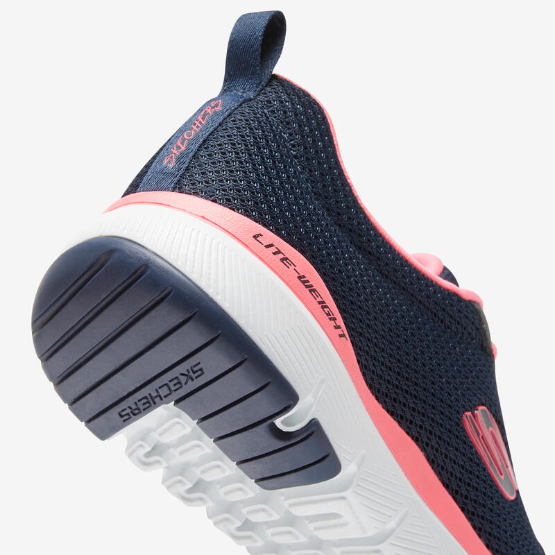 Damessneakers voor sportief wandelen Flex Appeal blauw/roze