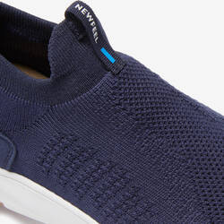 Slip-on Knit Men's Urban Walking Shoes - Blue