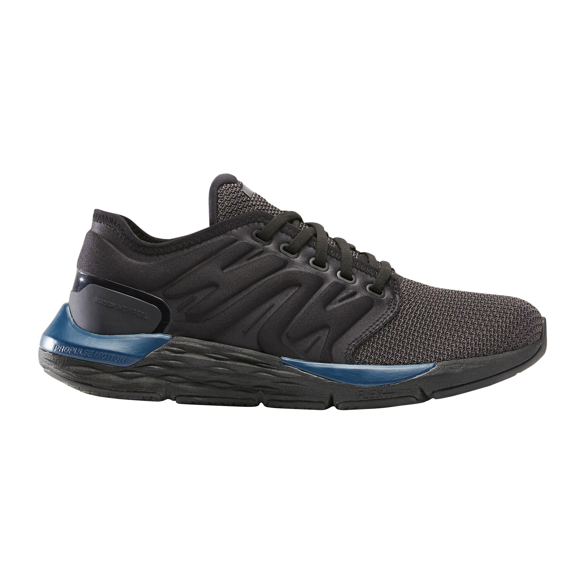 NEWFEEL Fitness Walking Shoes Sportwalk Comfort - black/blue