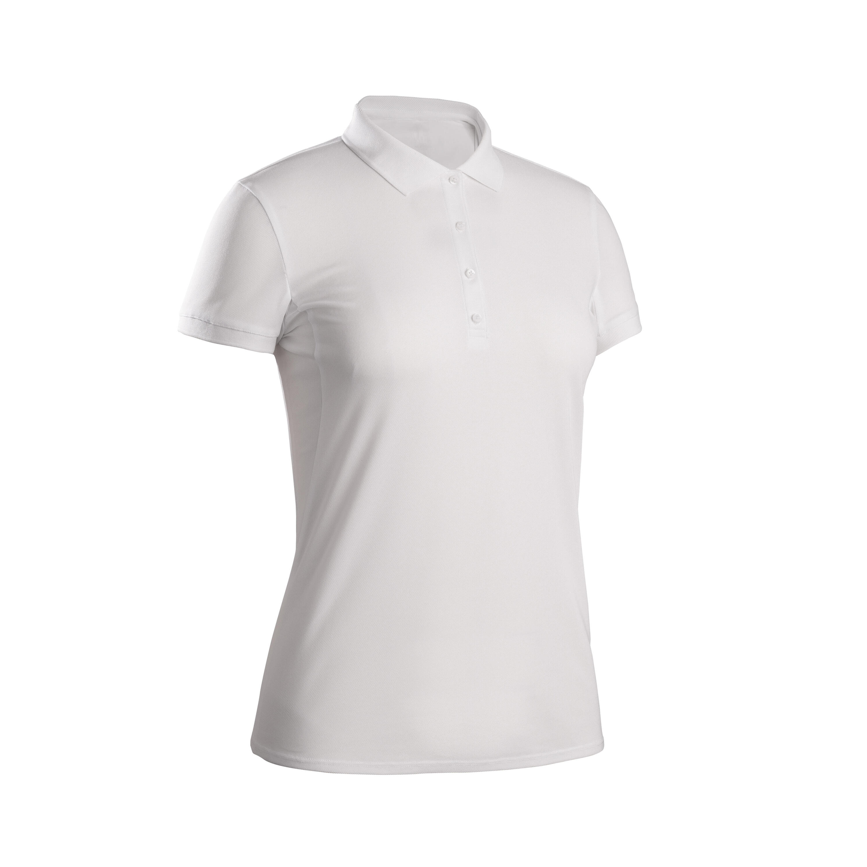 Women's golf short-sleeved polo shirt WW500 white 7/7