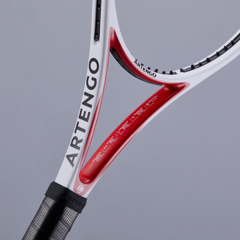 Raquette de tennis adulte - TR960 PRECISION Pro 18x20 blanche 305g NON CORDEE
