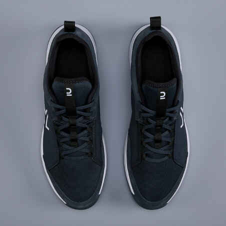 נעלי טניס גברים למגוון משטחים TS130 - אפור כהה