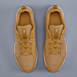 beige nike tennis shoes