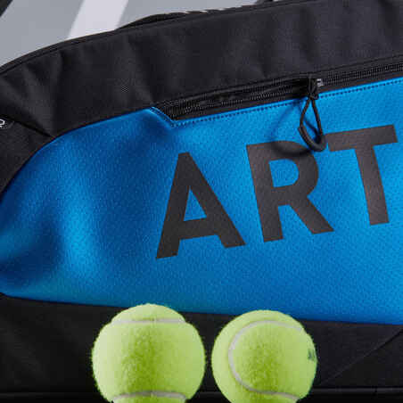 Izoliuotas 9 rakečių teniso krepšys, „L Pro“, mėlynas