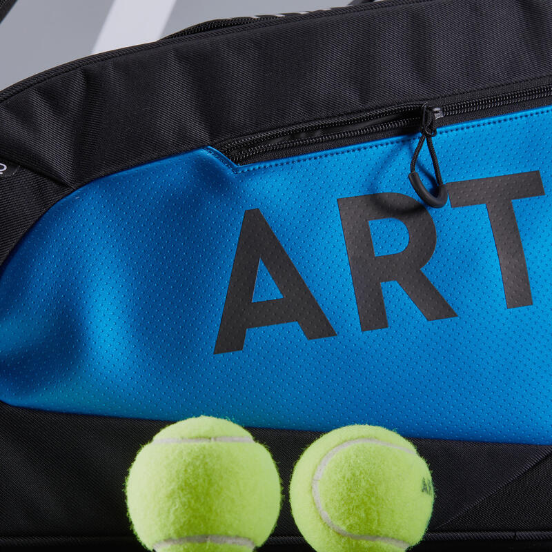 Tennistasche isolierend- Artengo L Pro 9 Schläger blau Spin mit Schuhfach