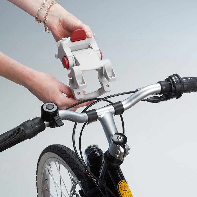 Kids' Metal Bike Basket Black BTWIN Decathlon