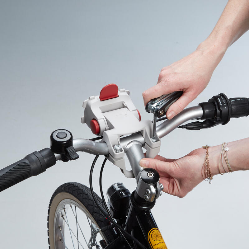 Kids' Metal Bike Basket Black BTWIN Decathlon