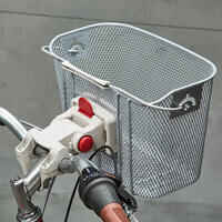 Kids' Metal Bike Basket - Grey