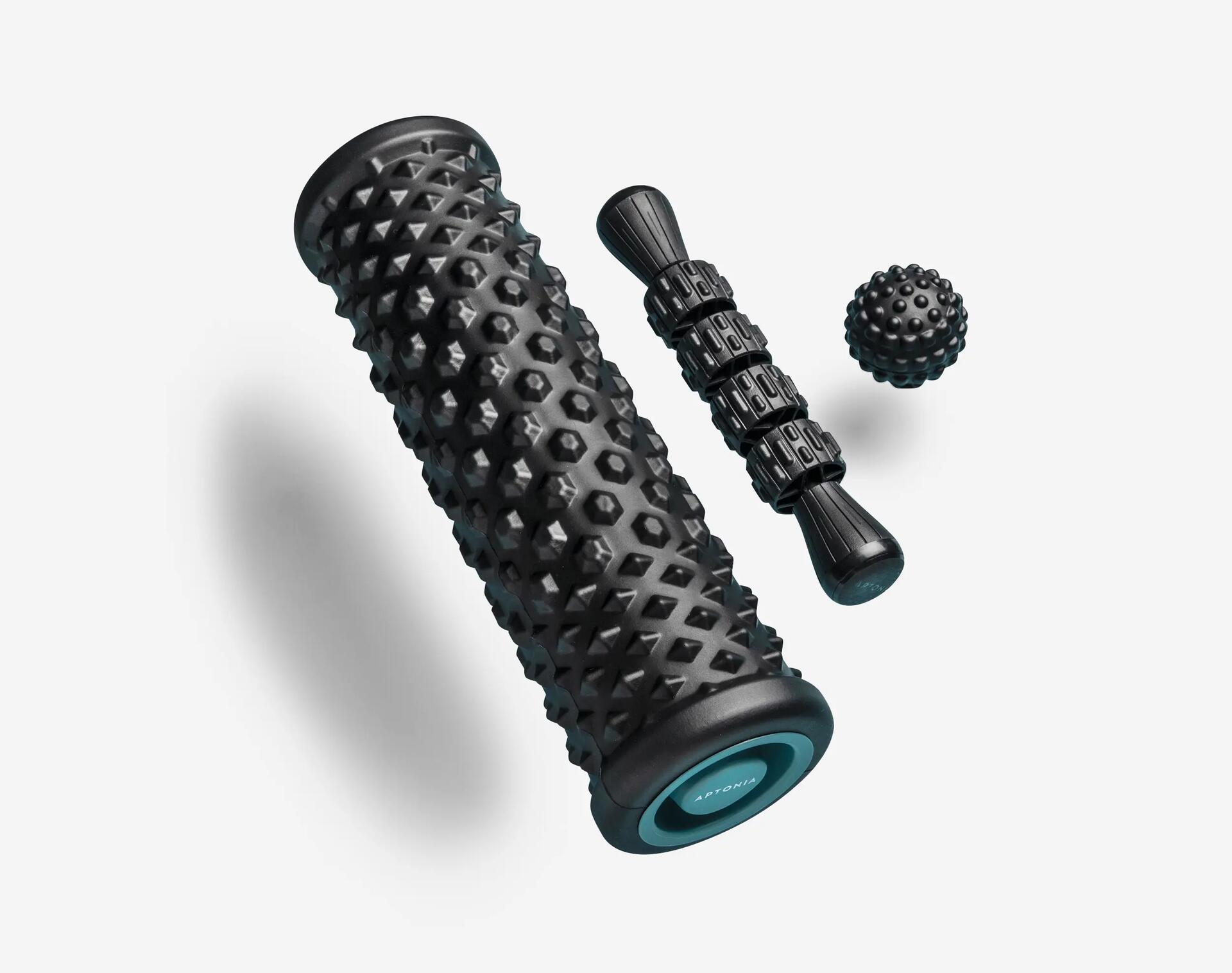3-in-1 basic massage kit that contains message stick, massage ball, and foam roller. Powerful set to cater different needs. 