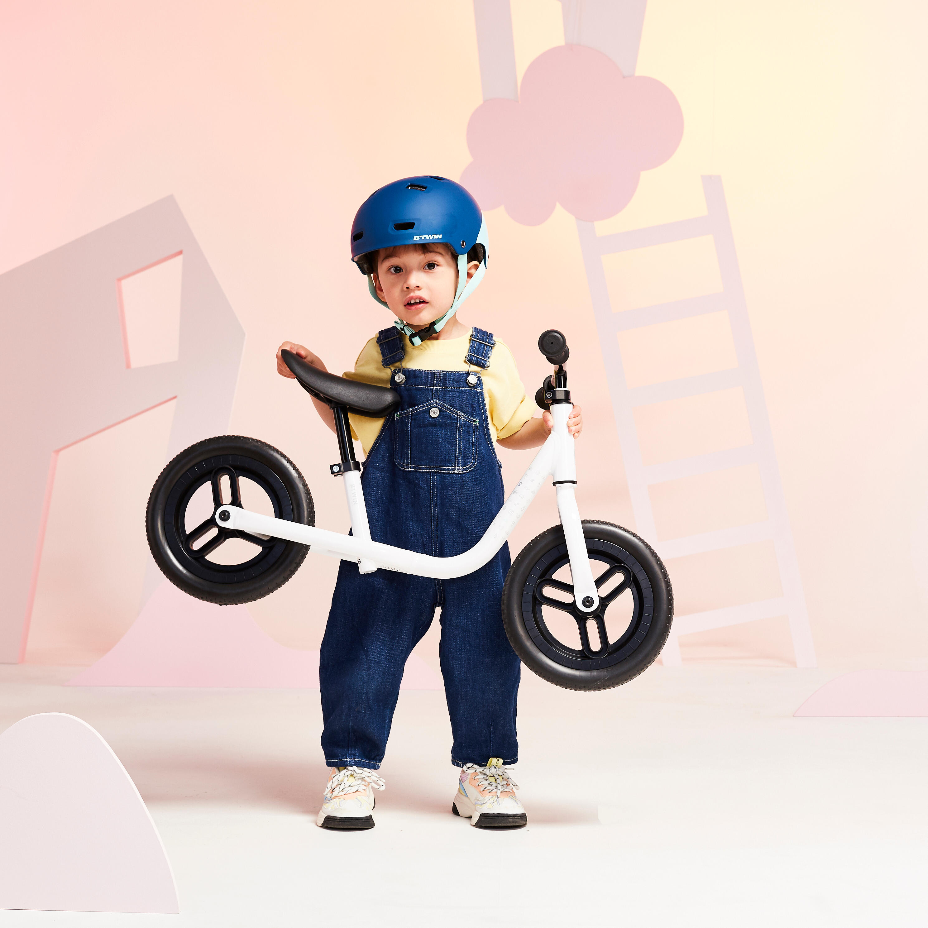 Bici senza pedali bambino RUNRIDE 100 bianco-nero 10\