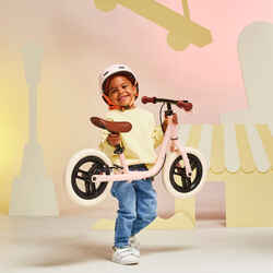 Kids' 10" Balance Bike Runride 500 - Pink/Beige