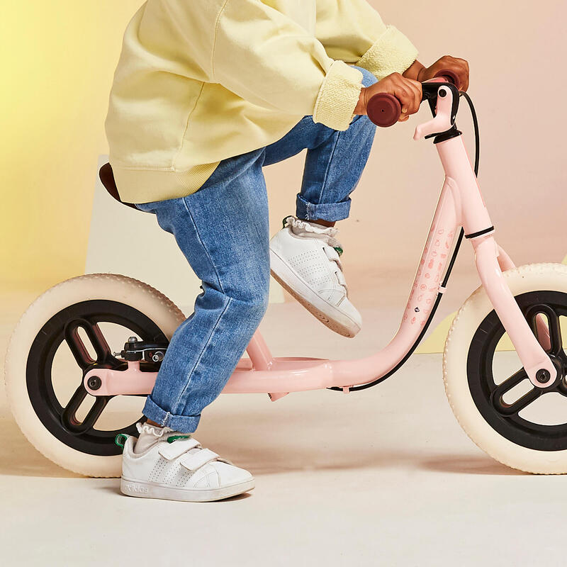 Draisienne enfant 10 pouces runride 500 rose/beige