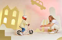 Kids' 10" Balance Bike Runride 500 - Pink/Beige