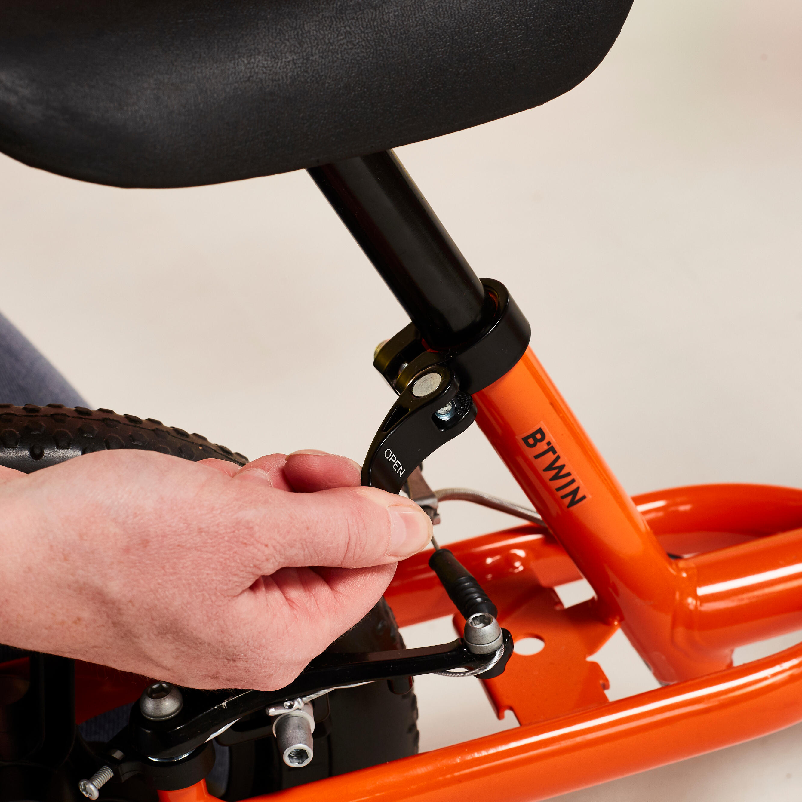 Kids Balance Bike Runride 500 Orange 10 inch 2 4 years