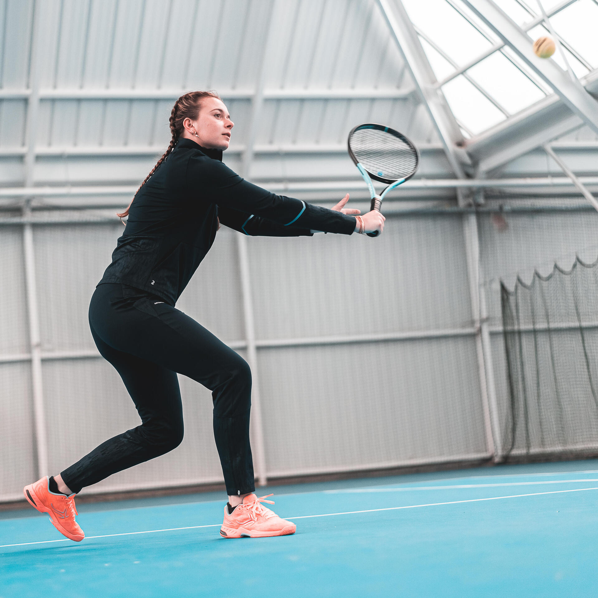 Tennisspieler auf dem Feld