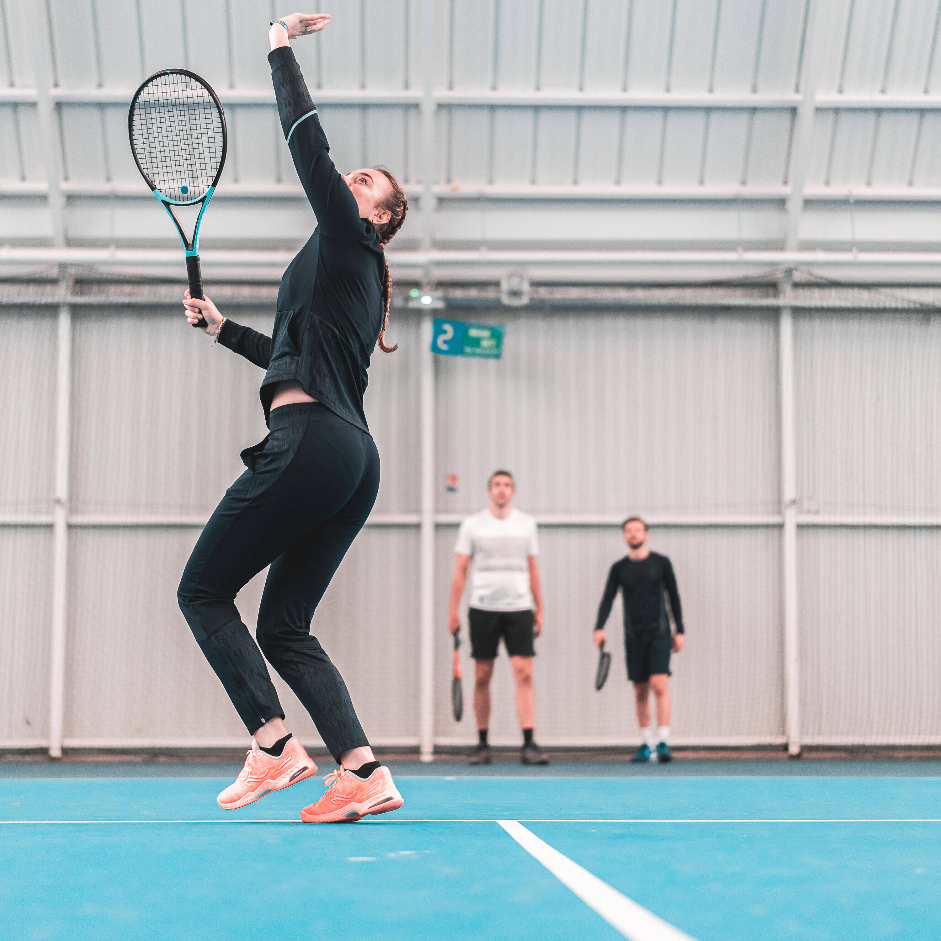 Raquette de tennis - TR 500 lite bleu clair 9/10
