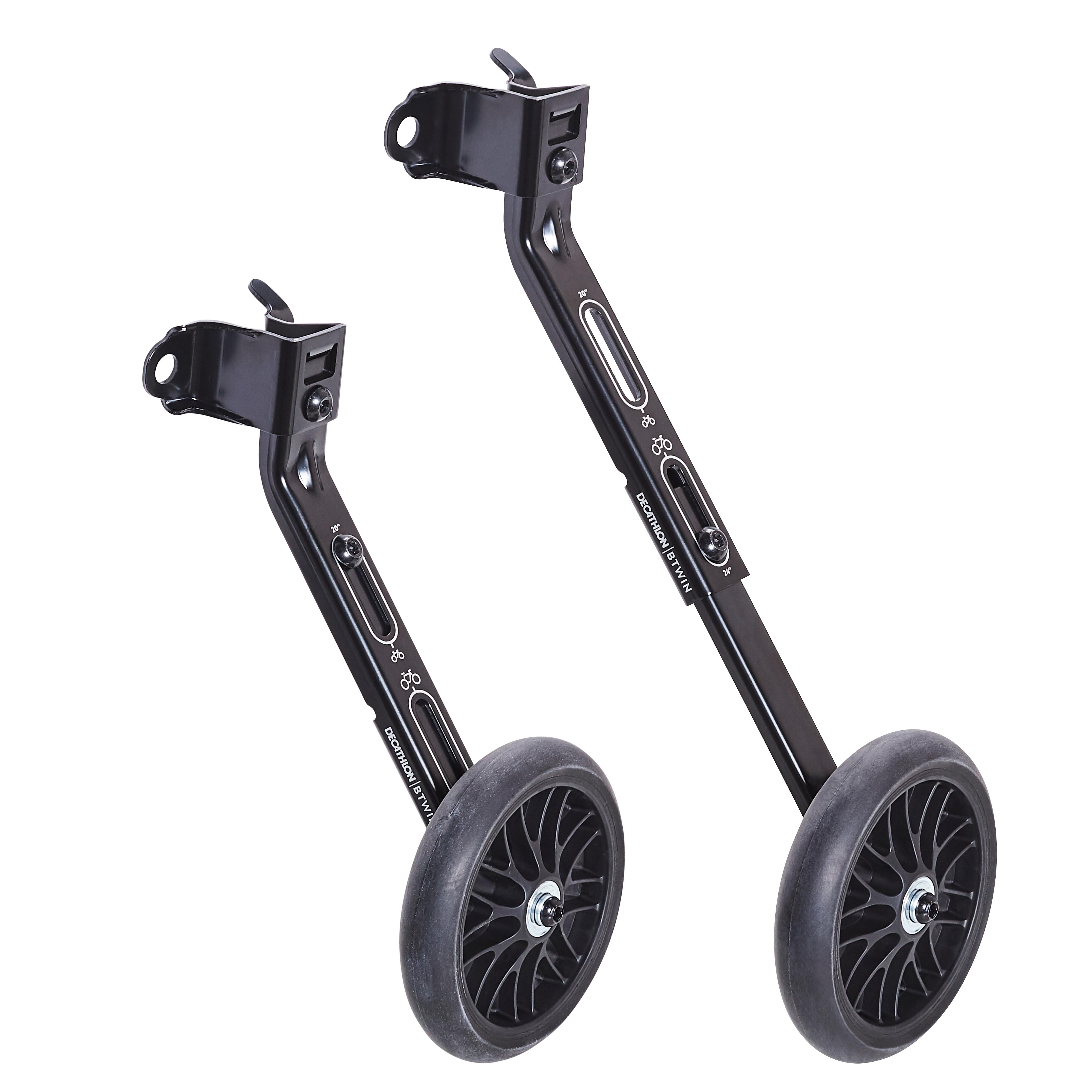 Roues de vélo stabilisatrices enfant 20 et 24 po - BTWIN