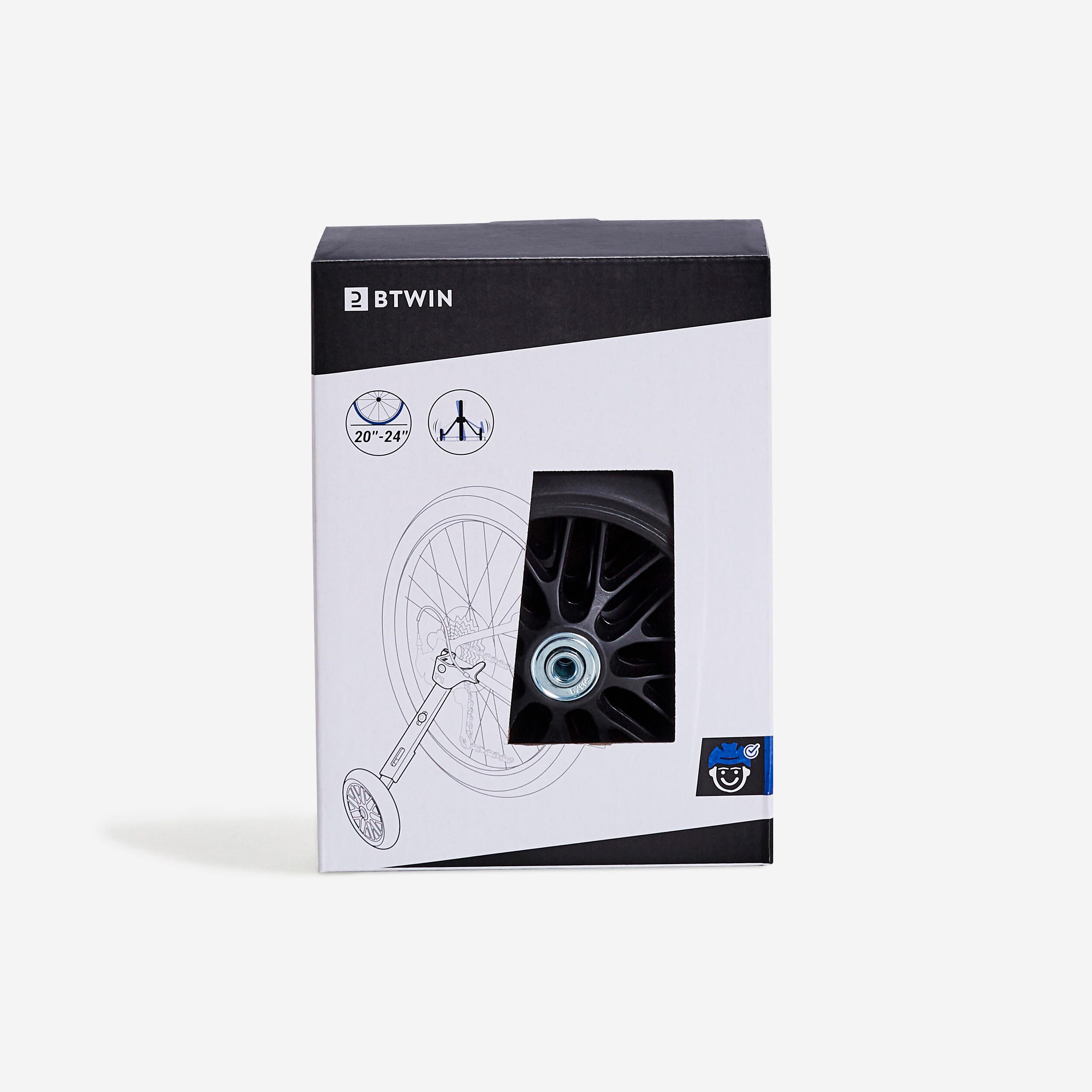 Rodas laterais para bicicleta btwin 20'' 24'' polegadas criança
