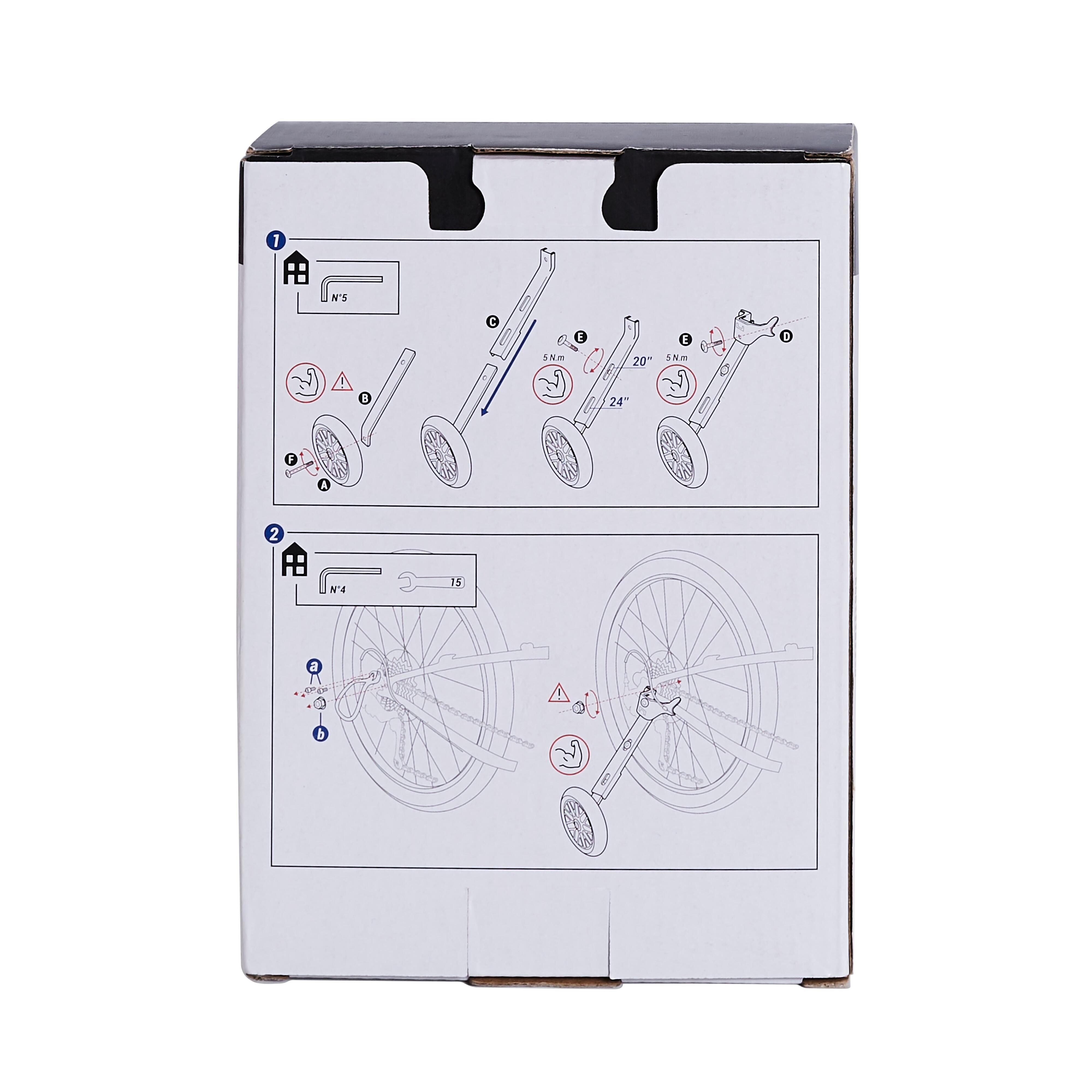 Kids' 20" and 24" Bike Training Wheels - BTWIN
