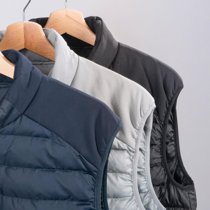 Men's golf winter sleeveless padded jacket CW500 navy blue Decathlon