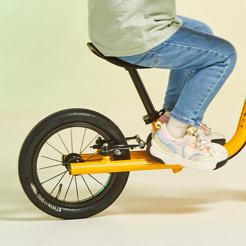 SEGUNDA VIDA: Bicicleta sin pedales niños 12 pulgadas Runride 900 amarillo