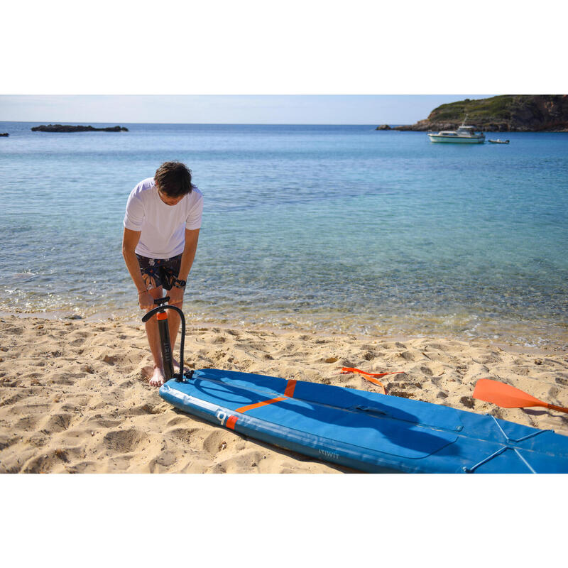 PRANCHA, BOMBA, PAGAIA STAND UP PADDLE INSUFLÁVEL PASSEIO INICIANTE (CONJUNTO)