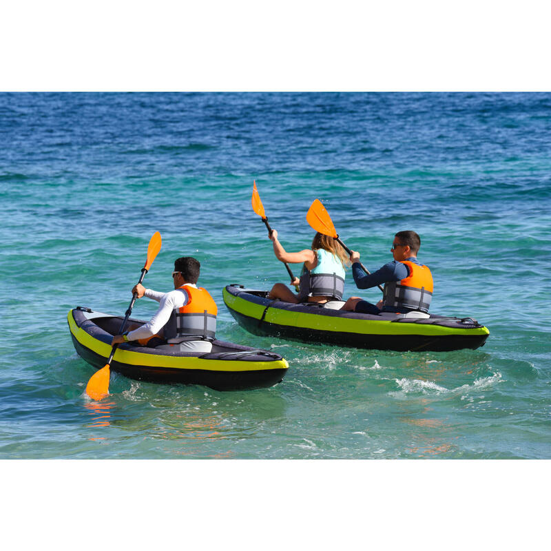 Canoa-kayak monoposto gonfiabile gialla