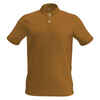 Men's golf cotton short-sleeved polo shirt - MW500 Hazelnut