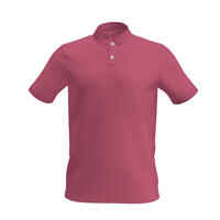 Men’s golf cotton short-sleeved polo shirt - MW500 Pink