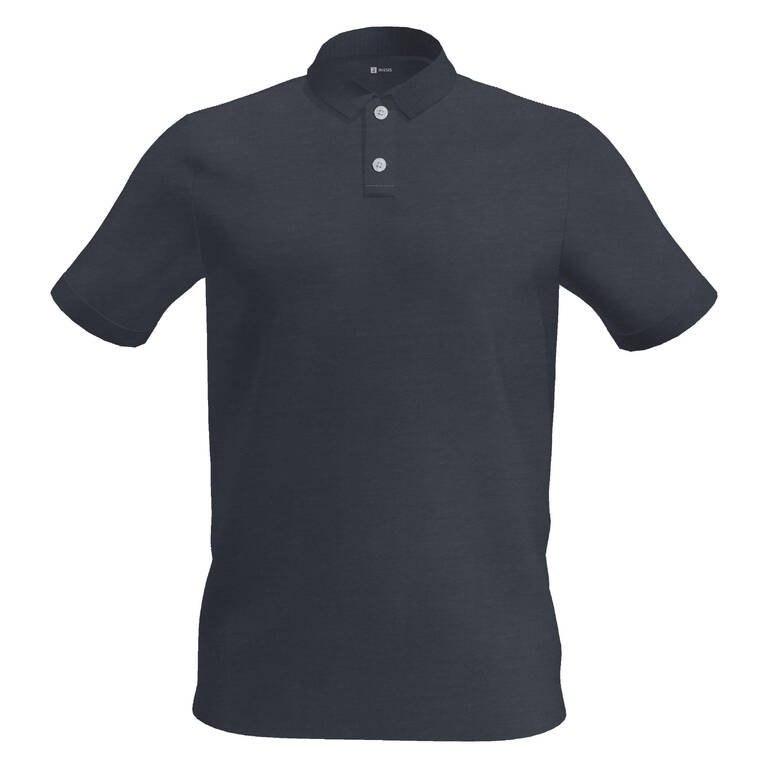 Men's golf cotton short-sleeved polo shirt - MW500 Slate blue